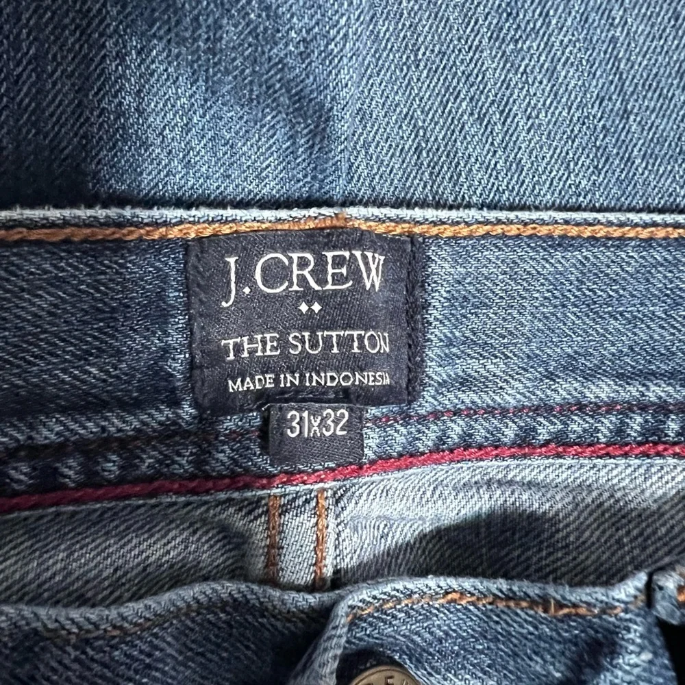 J. Crew The Sutton Blue Straight Jeans Classic‎ Style 31x32